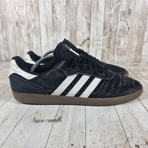 Adidas Busenitz Mens Black White Gum Suede Skate Shoes C76945 Size 11